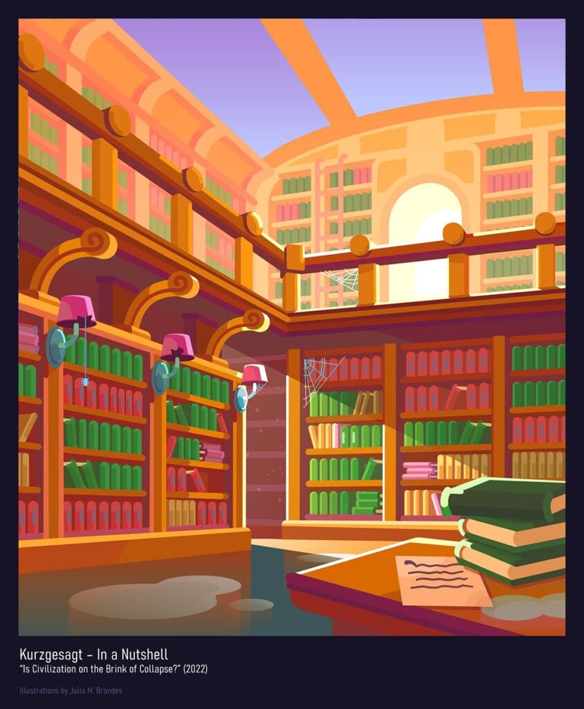 Scenes illustrated for Kurzgesagt (2022).